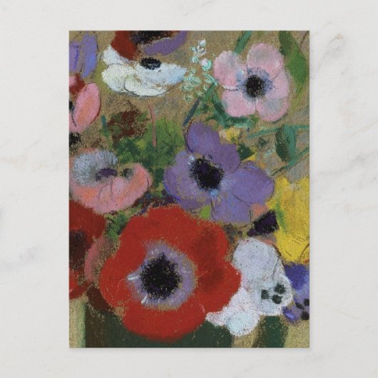 Carte Postale Fleurs Odilon Redon Grand vase vert CC0061 (Devant)