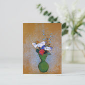 Carte Postale Fleurs Odilon Redon vintage dans Vase (Debout devant)