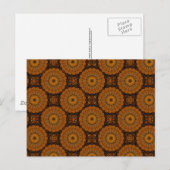 Carte Postale Fleurs Orange (Devant / Derrière)