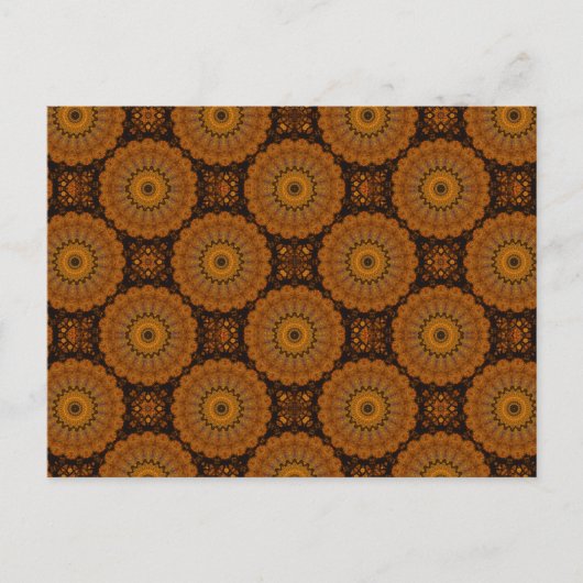 Carte Postale Fleurs Orange (Devant)