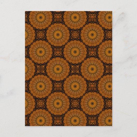 Carte Postale Fleurs Orange (Devant)