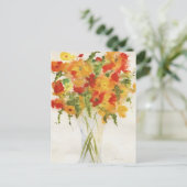 Carte Postale Fleurs orange jaune (Debout devant)