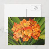 Carte Postale Fleurs oranges (Devant / Derrière)