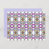 carte postale fleurs ornementales (Devant / Derrière)