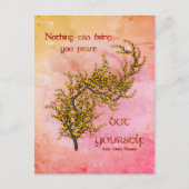 Carte Postale Fleurs Paix Intérieure Inspirante  (Devant)