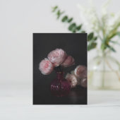 Carte Postale Fleurs | Pale Pink Peonies dans Vase (Debout devant)