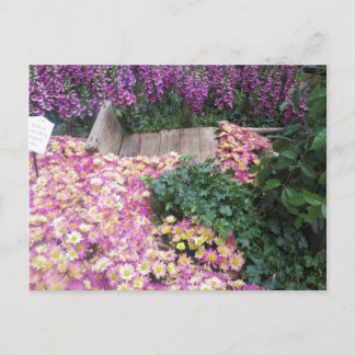 Carte Postale FLEURS Papillon Jardin Vegas Élégant couleur gif