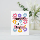Carte Postale Fleurs partout (Debout devant)