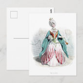 Carte Postale Fleurs personnifiées (Devant / Derrière)