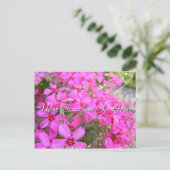 Carte postale Fleurs Pink (Debout devant)