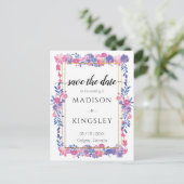 Carte Postale Fleurs printanières douces Épique Abstrait Sauvega (Debout devant)