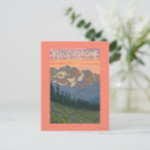 Carte Postale Fleurs printanières - Parc national de Yellowstone (Debout devant)