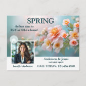 Carte Postale Fleurs printanières Photo Immobilier (Devant)