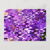 CARTE POSTALE FLEURS PURPLES ABSTRAITES (Devant)