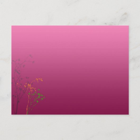 carte postale fleurs rétro (Devant)