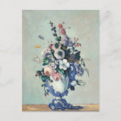 Carte Postale Fleurs Rococo Vase Paul Cezanne (Devant)