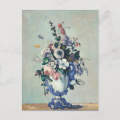 Carte Postale Fleurs Rococo Vase Paul Cezanne (Devant)