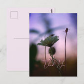 Carte Postale Fleurs romantiques Boho – Fantaisie botanique Merc (Devant / Derrière)