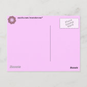 Carte Postale Fleurs roses (Dos)