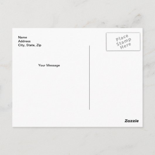 Carte postale Fleurs Roses (Dos)