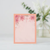 Carte Postale fleurs roses (Debout devant)