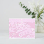 Carte Postale fleurs roses (Debout devant)