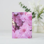 Carte Postale Fleurs roses (Debout devant)