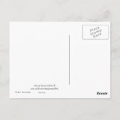 Carte Postale Fleurs roses (Dos)