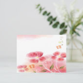 Carte postale Fleurs Roses (Debout devant)