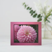 Carte Postale Fleurs roses (Debout devant)