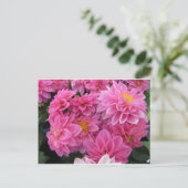 Carte Postale Fleurs roses (Debout devant)