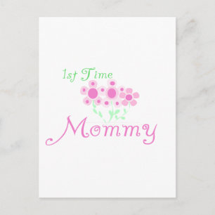 Carte Postale Fleurs roses 1er Fleurs Mommy tshirts et cadeaux