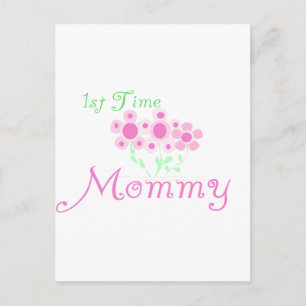 Carte Postale Fleurs roses 1er Fleurs Mommy tshirts et cadeaux