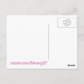 Carte Postale fleurs roses chaudes (Dos)