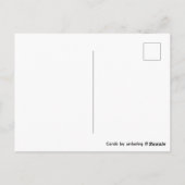 Carte Postale Fleurs roses et bleues (Dos)