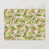 Carte Postale Fleurs Roses, Fleurs Oranges, Motif De Fleurs (Devant)