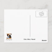 Carte Postale Fleurs roses hawaïennes de Plumeria, Maui (Dos)