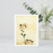 Carte Postale Fleurs roses, Hokusai Fine Art (Debout devant)