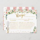 Carte Postale Fleurs roses jetées Fête des mariées Recette (Devant / Derrière)