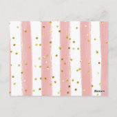 Carte Postale Fleurs roses jetées Fête des mariées Recette (Dos)