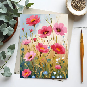 Carte Postale Fleurs Rougissantes   Fleurs Roses de Prairie Flor