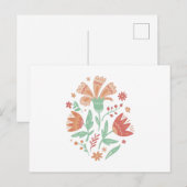 Carte Postale Fleurs sauvages (Devant / Derrière)