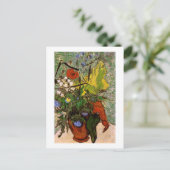 Carte Postale Fleurs sauvages Chartres Vase Van Gogh Art (Debout devant)
