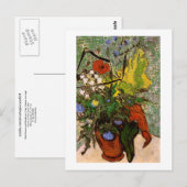 Carte Postale Fleurs sauvages Chartres Vase Van Gogh Art (Devant / Derrière)