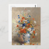 Carte Postale Fleurs sauvages dans un vase (Devant / Derrière)