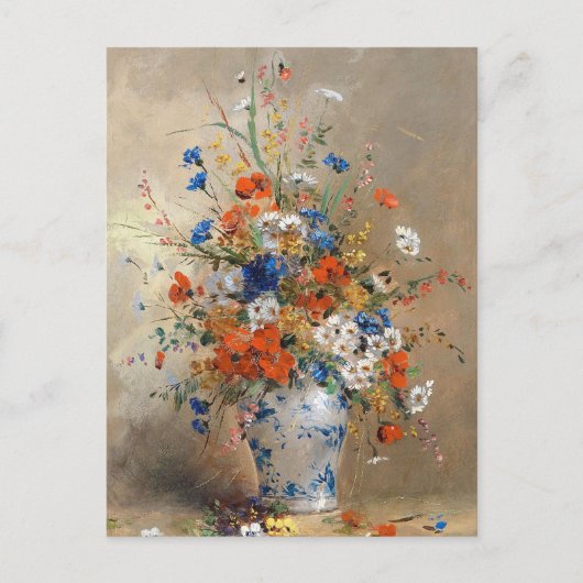 Carte Postale Fleurs sauvages dans un vase (Devant)