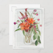 Carte Postale Fleurs sauvages d'été (Devant / Derrière)