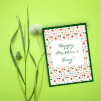 Fleurs sauvages Motifs de la journée de la grand-m