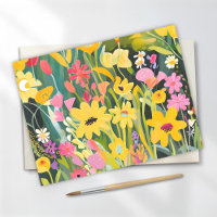 Fleurs sauvages printanières | Peinture aquarelle