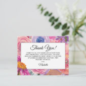 Carte Postale Fleurs sauvages rose pourpre 90e anniversaire Merc (Debout devant)